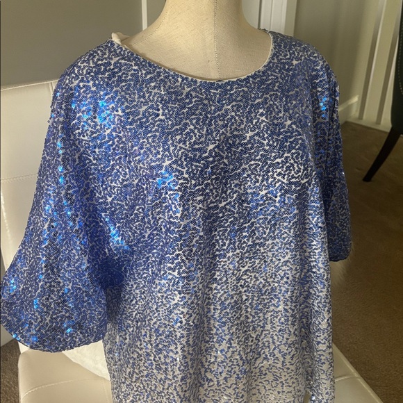 Ombre Sequin Dolman Top - Picture 4 of 7